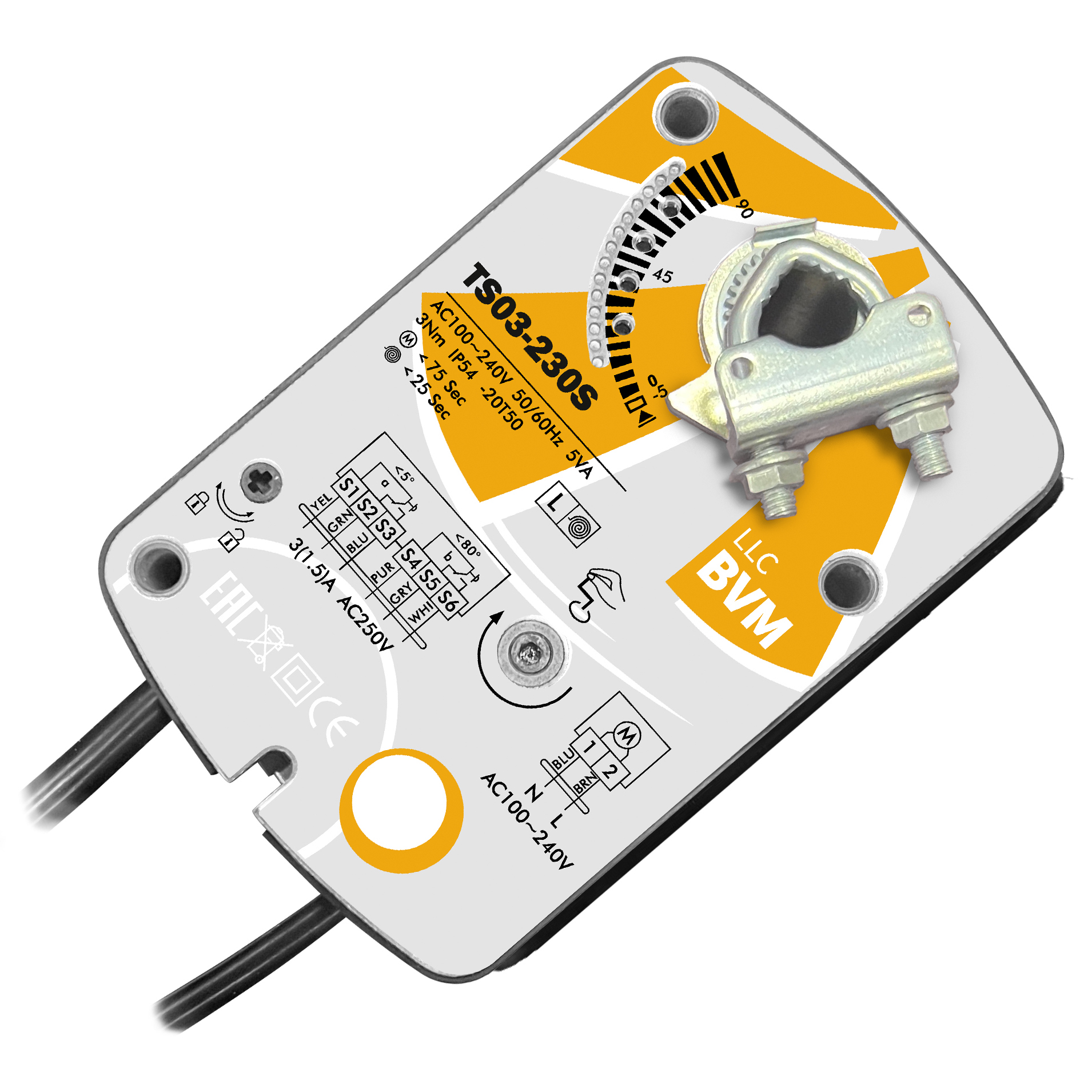 Электропривод BVM TS03-230S (3 Нм)