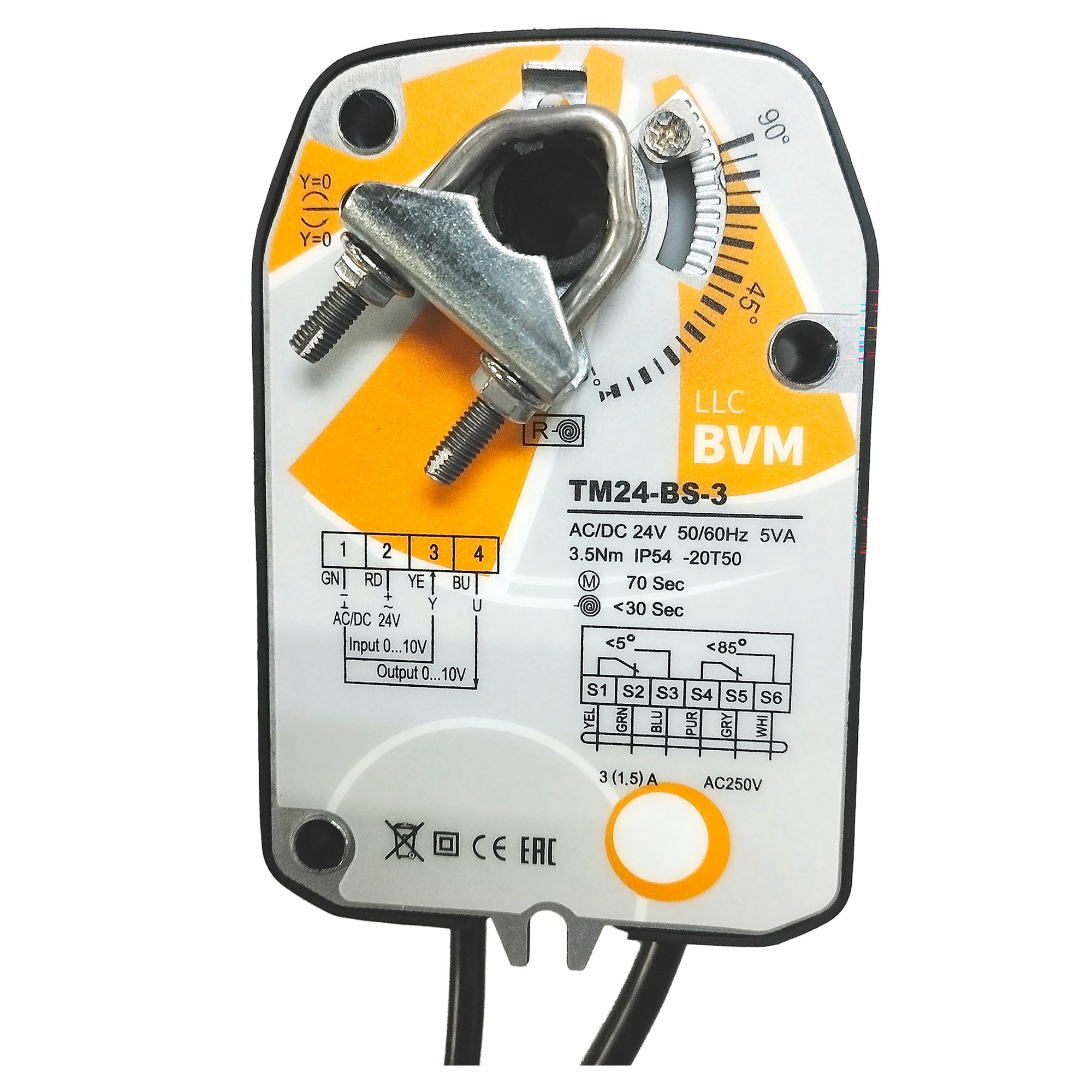 Электропривод BVM TM24-BS-3 (3 Нм)